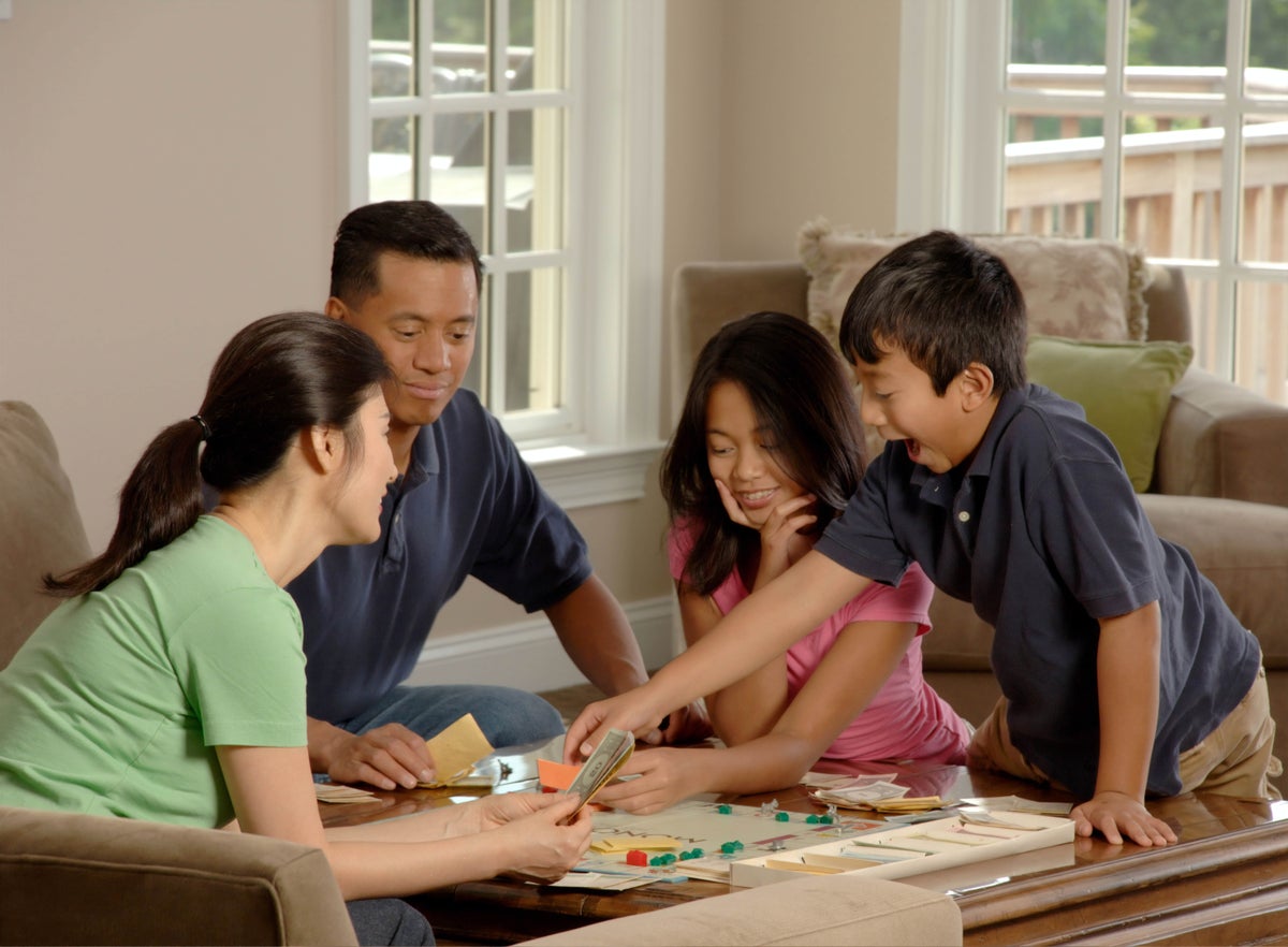 playing boardgames