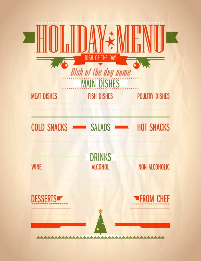 Christmas Menu